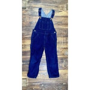 Corduroy boys overalls size 4T GAP  navy Adjustable Straps Warm